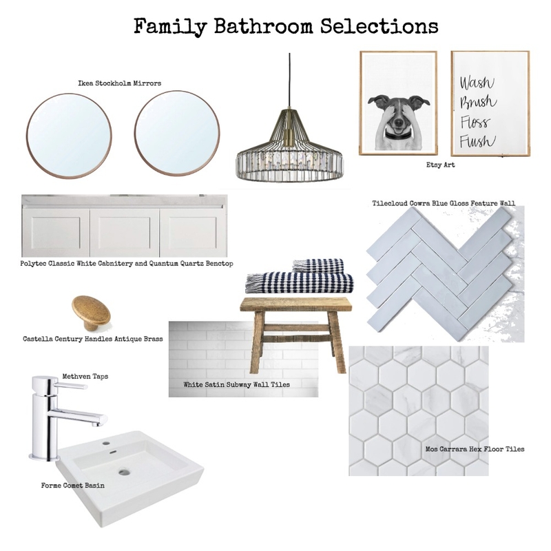 Family Bathroom Selections Mood Board by BFD on Style Sourcebook