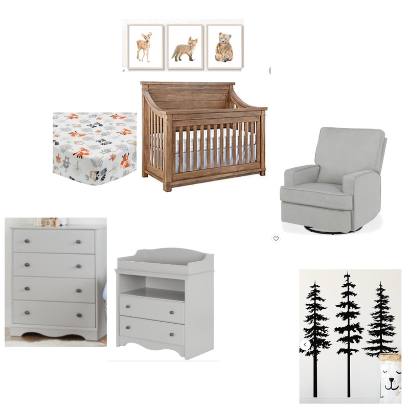 Tasha's Nursery Interior Design Mood Board by Sara_Drouhard