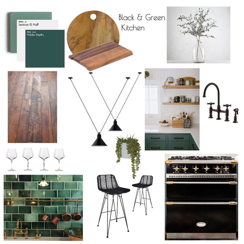 Green Kitchen Mood Board by Lazuli Azul Designs on Style Sourcebook