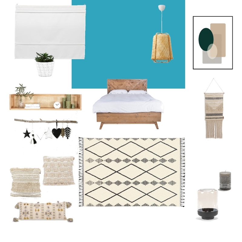 חדר שינה בוהו-יווני עומר ויערית Mood Board by Moria on Style Sourcebook