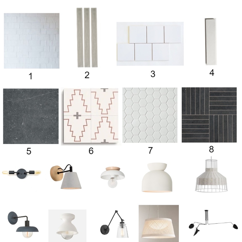 Tile options and lighting Mood Board by knadamsfranklin on Style Sourcebook