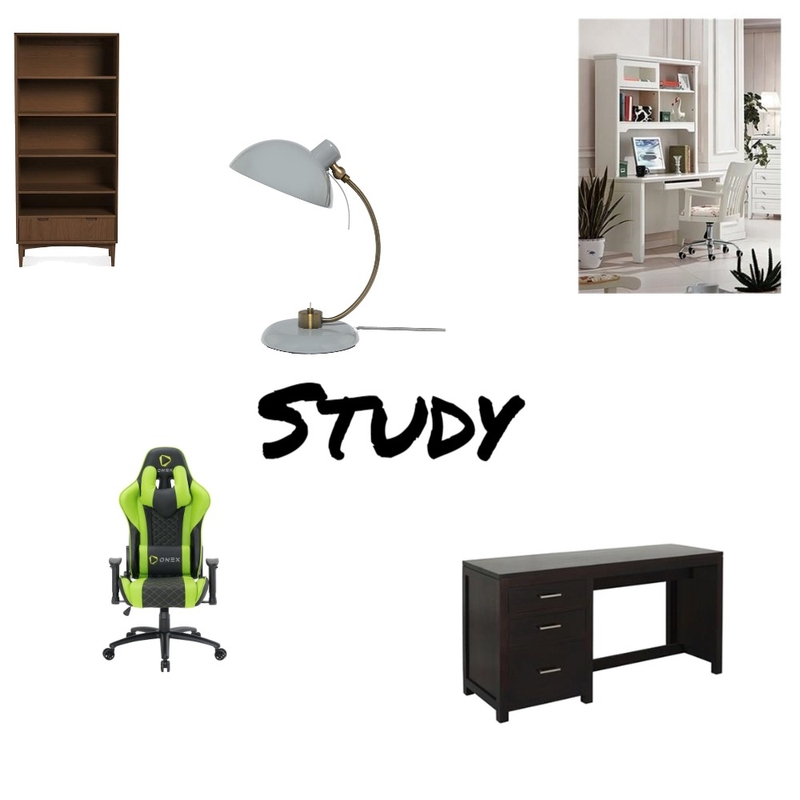 Study Interior Design Mood Board by brodie.morris