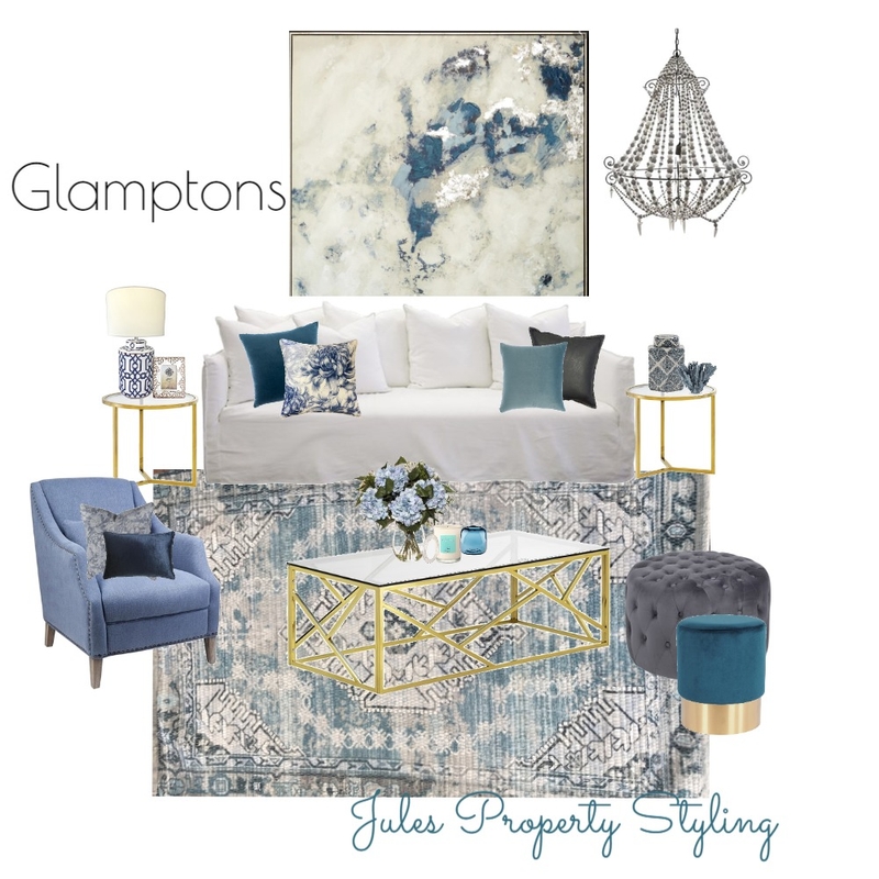 Glamptons Moodboard Interior Design Mood Board by Juliebeki
