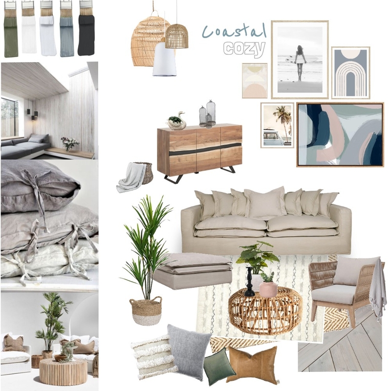 cozy coastal Interior Design Mood Board by Bex MB
