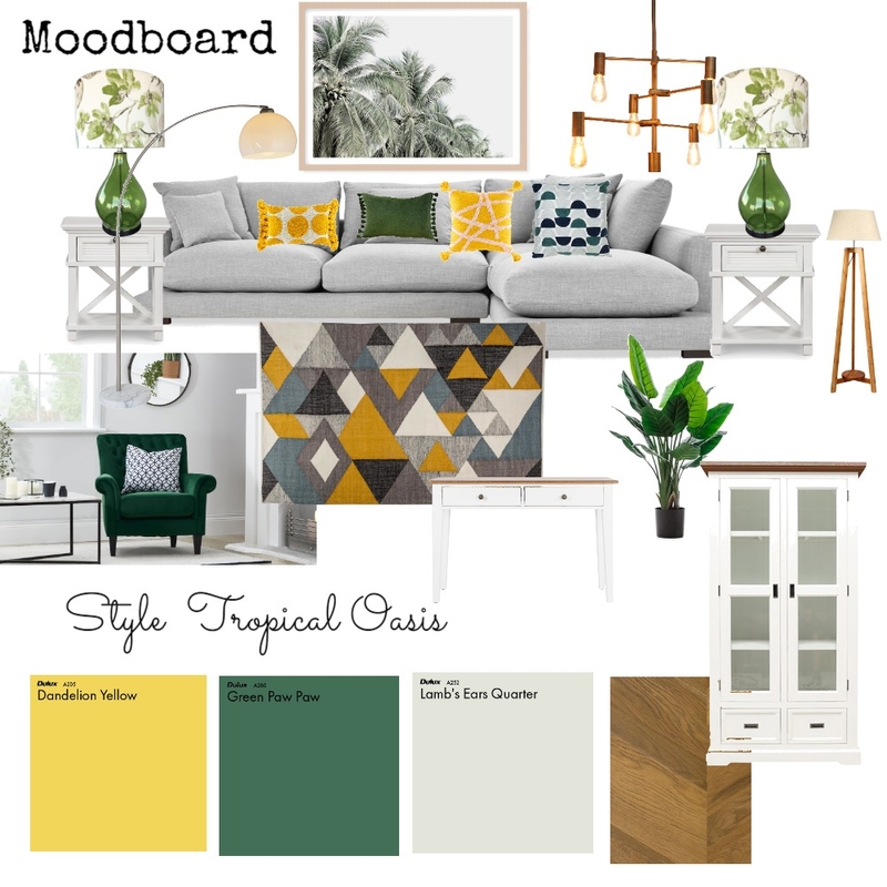 Tropical Oasis Mood Board by PlanHomeDesign on Style Sourcebook
