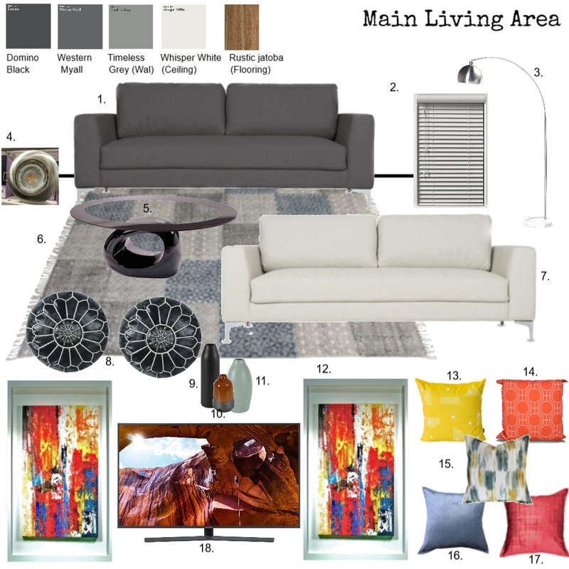 Main Living Area Mood Board by momomo on Style Sourcebook