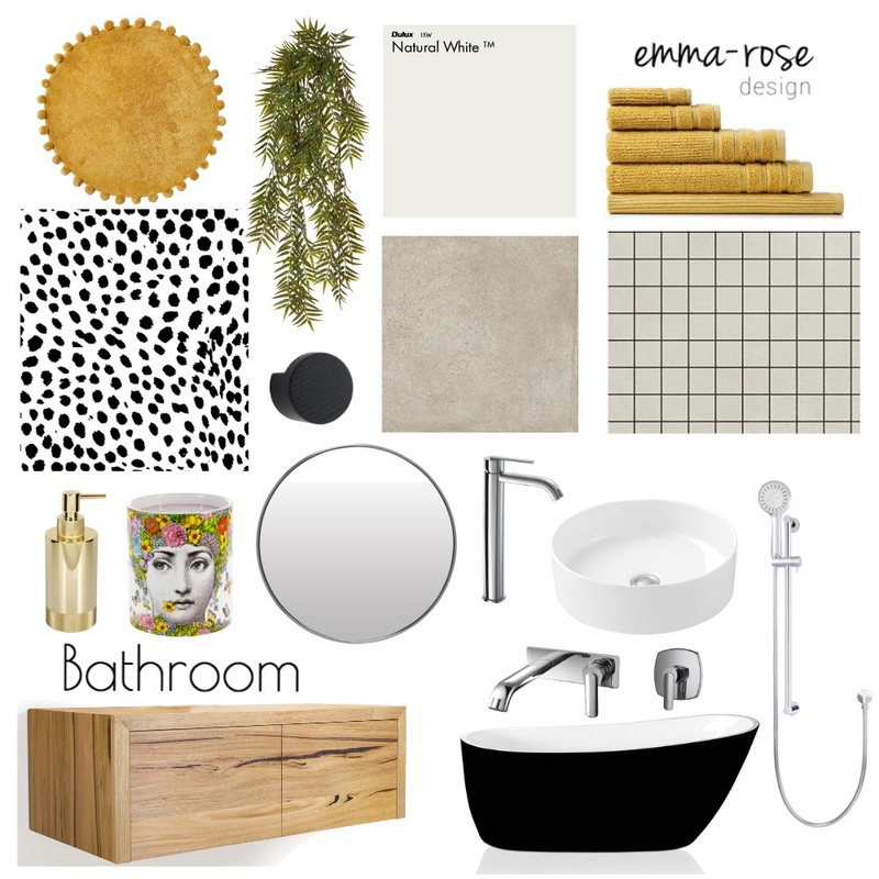 Bathroom Style Board Mood Board by emmarosedesign on Style Sourcebook