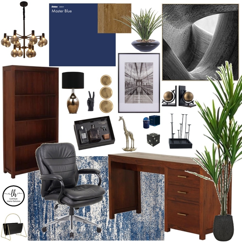 Masculine Office Mood Board by LionHeart on Style Sourcebook