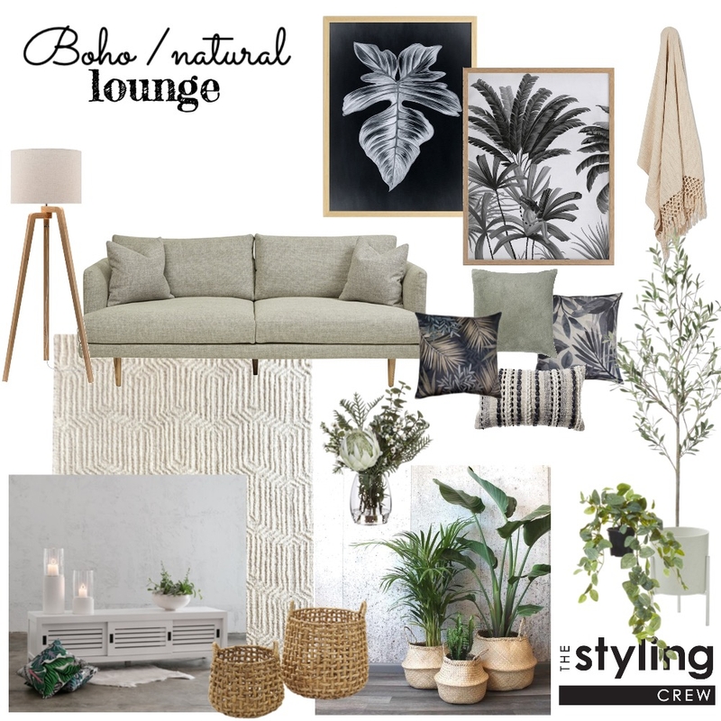 Kelly - Natural/Boho lounge Mood Board by The Styling Crew on Style Sourcebook