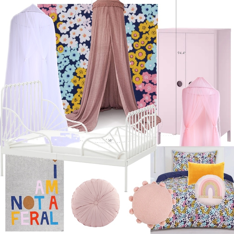 Violet's Room Interior Design Mood Board by TheArtofInteriors