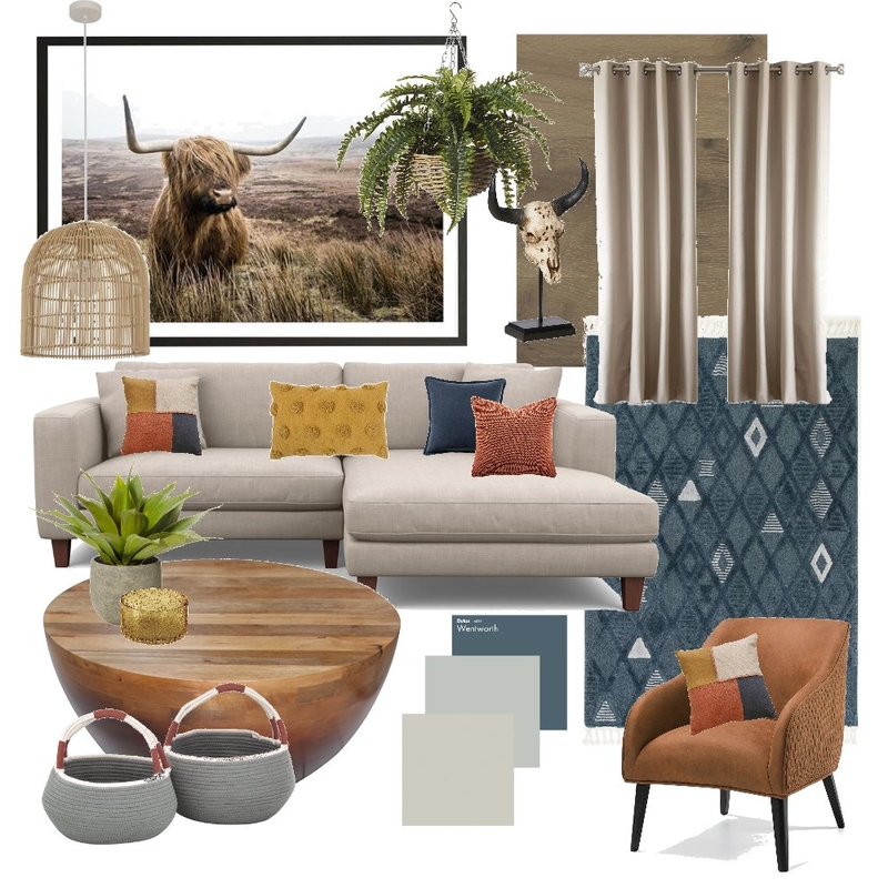 Comfy Lounge Interior Design Mood Board by Charlene Sephton