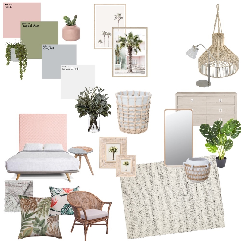 Tropical Bedroom Mood Board by keannahole on Style Sourcebook