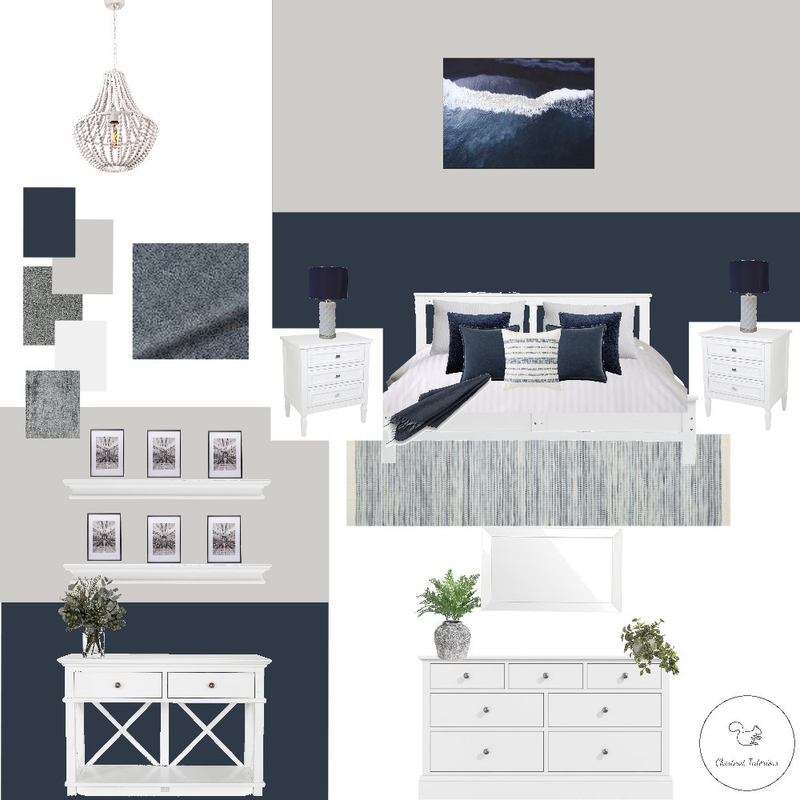 Navy Bedroom - Loxley 2 Mood Board by Chestnut Interior Design on Style Sourcebook