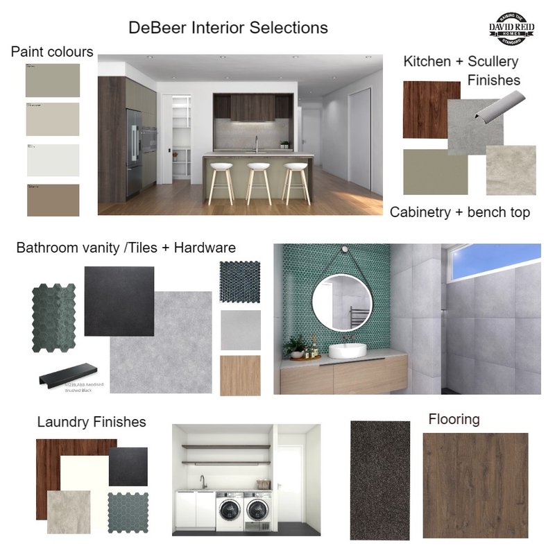 Client Interior finishes Mood Board by David Reid Homes Pukekohe on Style Sourcebook