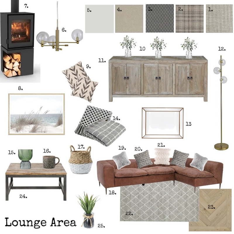 Lounge Area - Final Interior Design Mood Board by Jacko1979