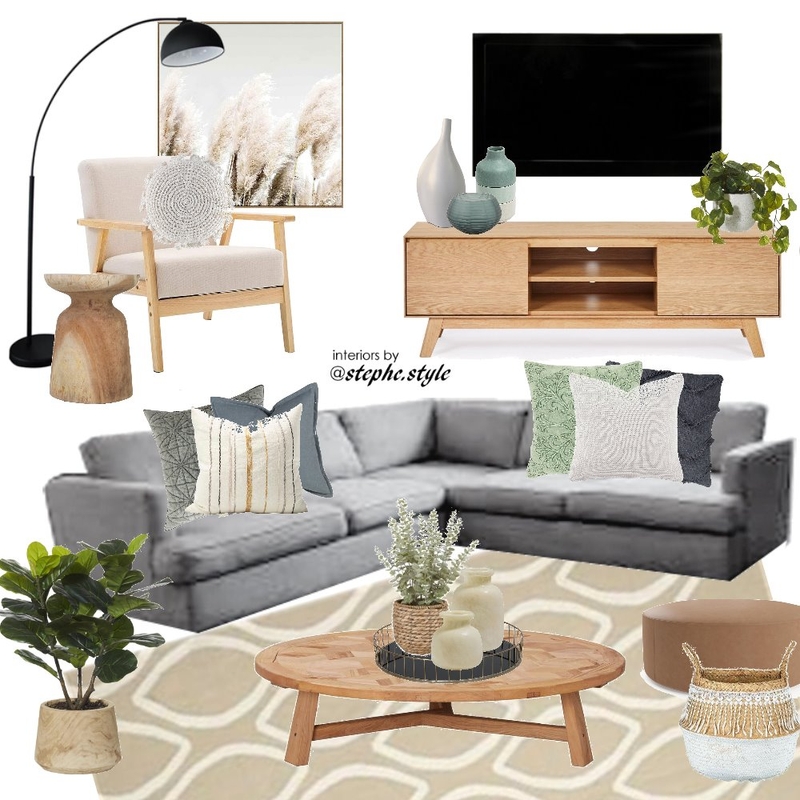 scandi living room Interior Design Mood Board by stephc.style