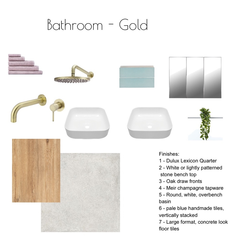 Bathroom - Gold Mood Board by Booth on Style Sourcebook