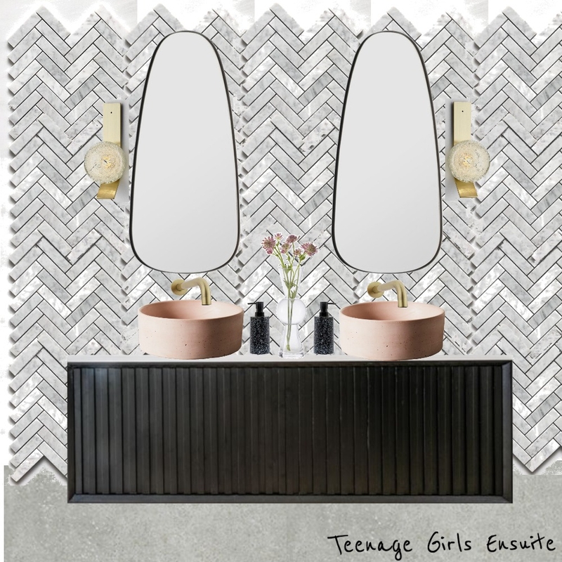 Teenage Girls ensuite v2 Mood Board by A1designstudio on Style Sourcebook