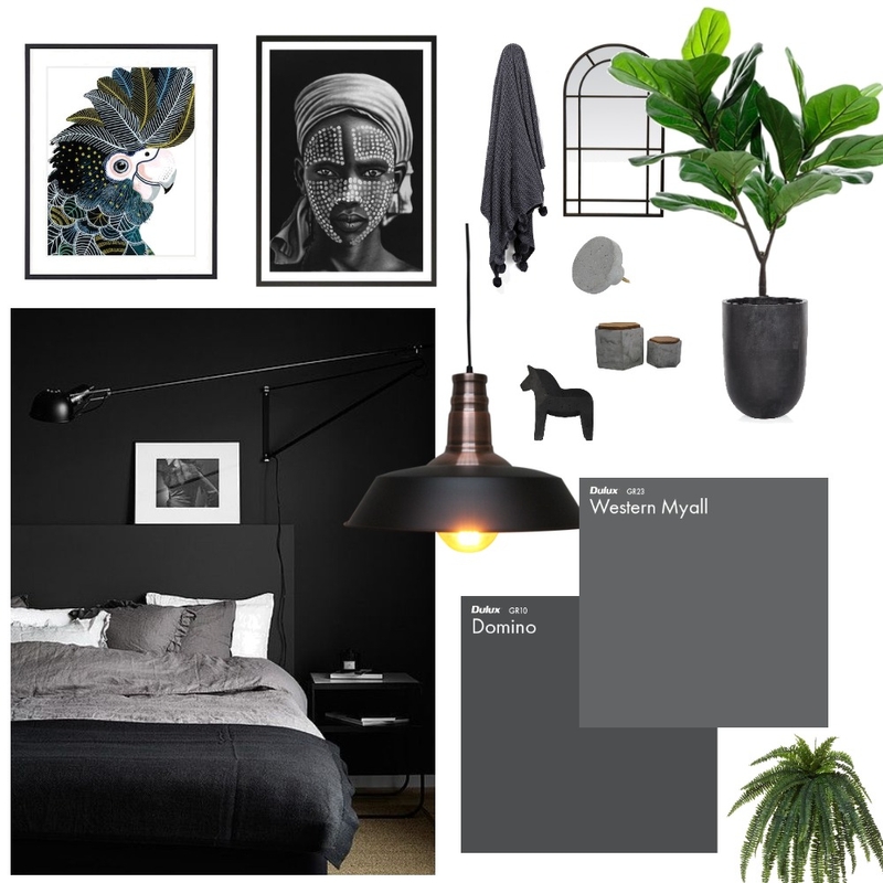 black Interior Design Mood Board by Plants By Bela