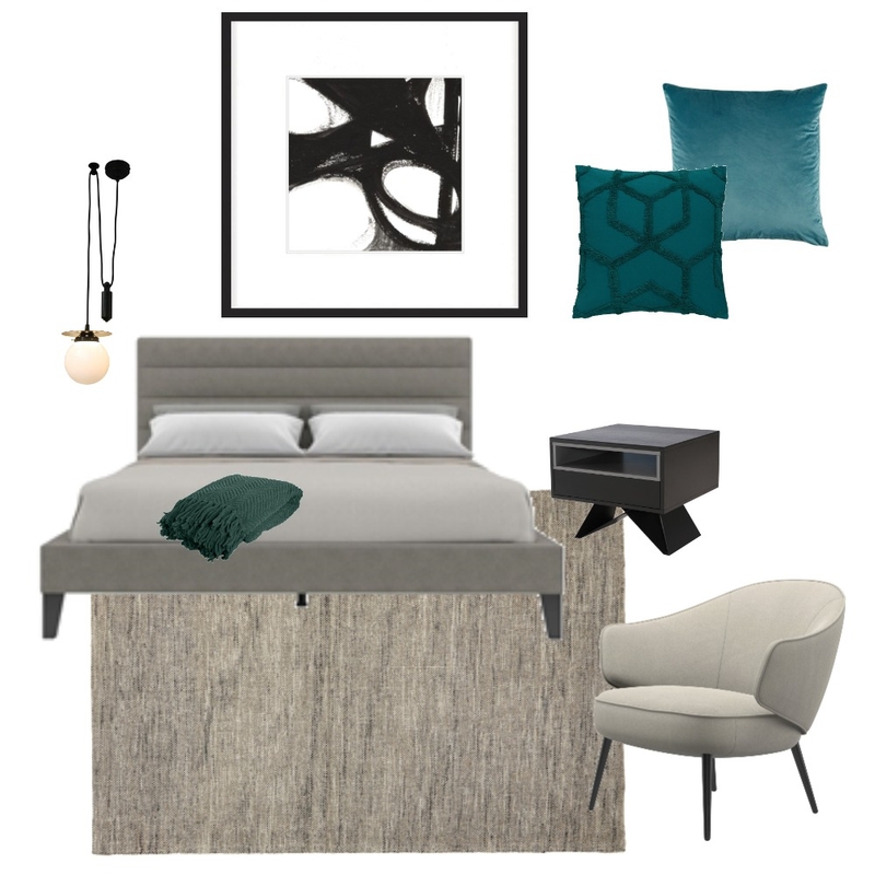 Moody bedroom Mood Board by alveena on Style Sourcebook