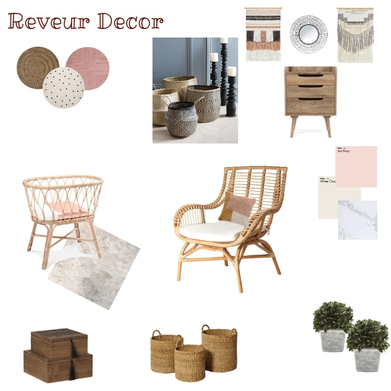 Boho Chic Design Mood Board by Reveur Decor on Style Sourcebook