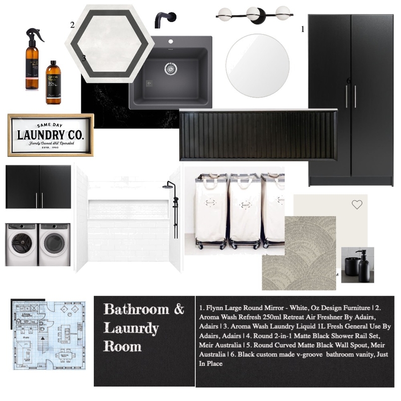Bathroom and Laundry Room Mood Board by chloerochette on Style Sourcebook