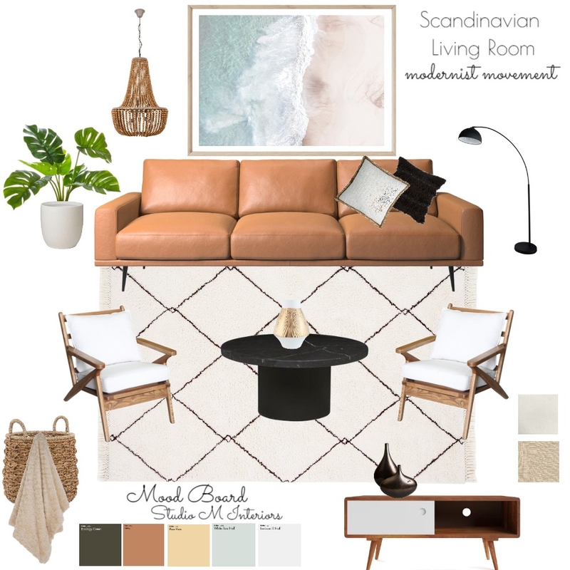 Scandinavian Living Area Mood Board by Mankoana on Style Sourcebook