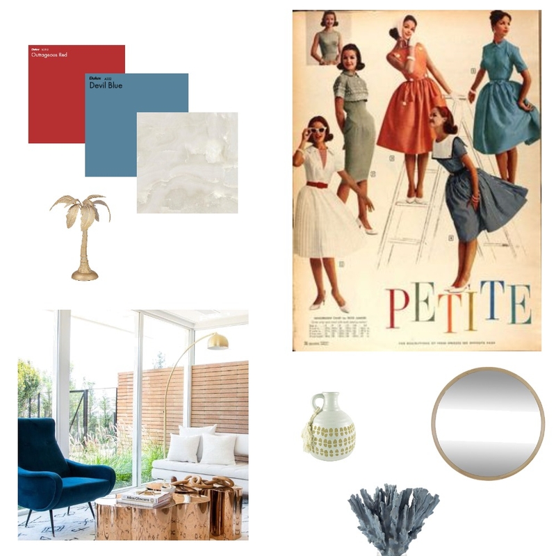 Mid-century  Modern Mood Board by EllenZhang on Style Sourcebook