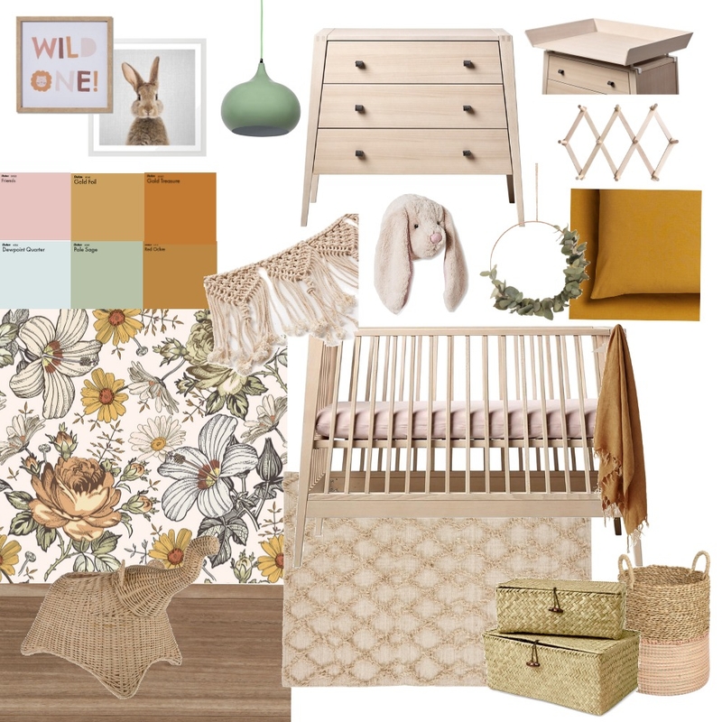 boho nursury Interior Design Mood Board by Neta boho nursury Interior Design Mood Board by Neta