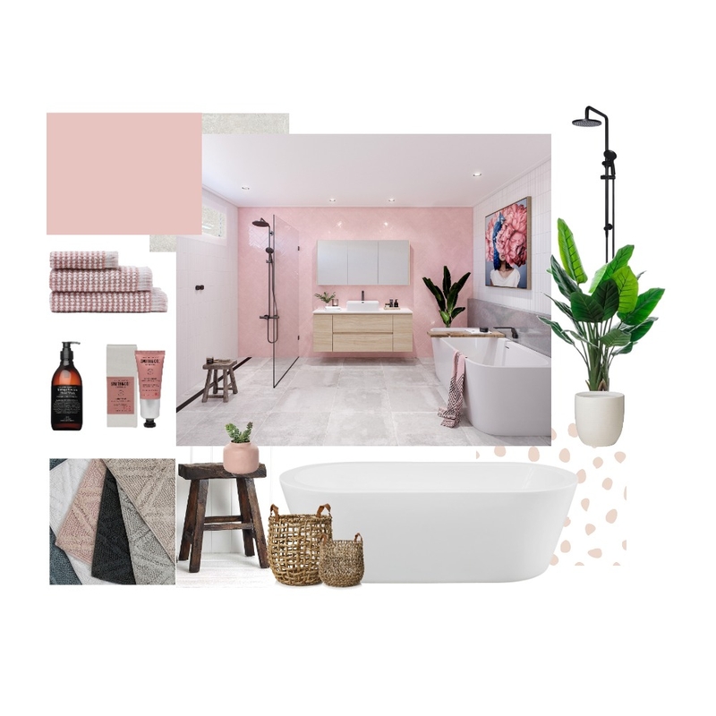 Pink Bathroom Mood Board by Holli on Style Sourcebook