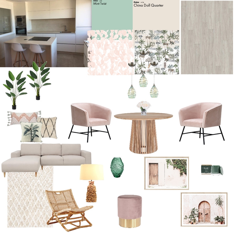 rosa / mint Mood Board by Nikola on Style Sourcebook