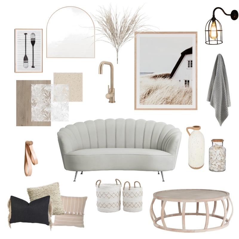 Coastal Mood Board by Oak & Stone Design on Style Sourcebook