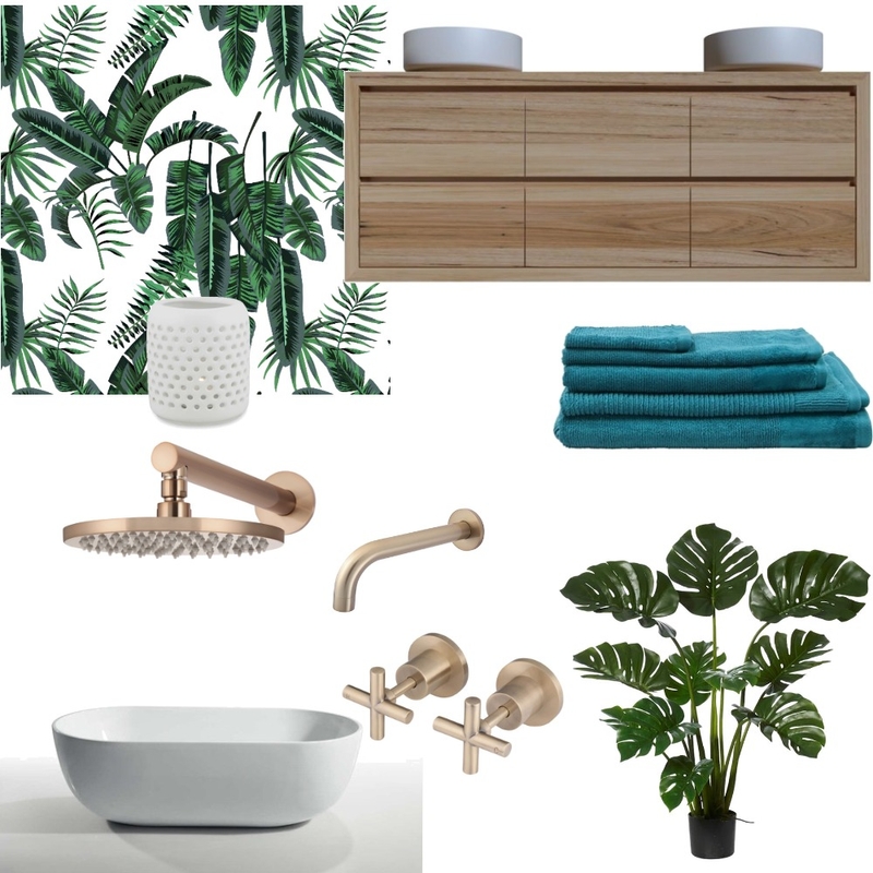 bathroom palm Interior Design Mood Board by Fresh Start Styling & Designs