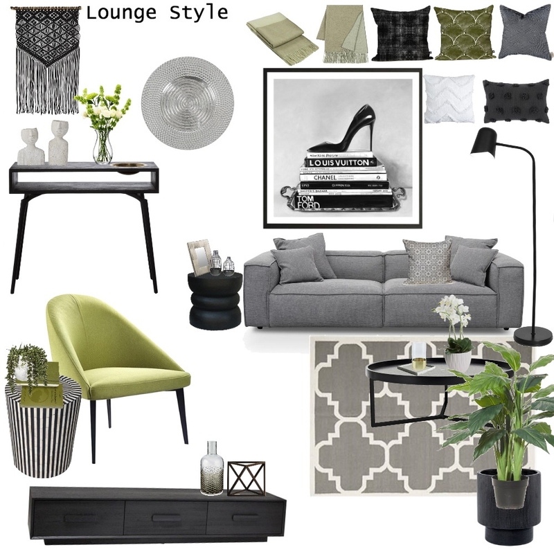 Dash of lime Interior Design Mood Board by Debra Hopkins