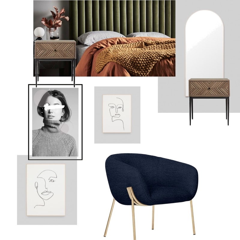 Hayley’s bedroom Interior Design Mood Board by Kylie Tyrrell