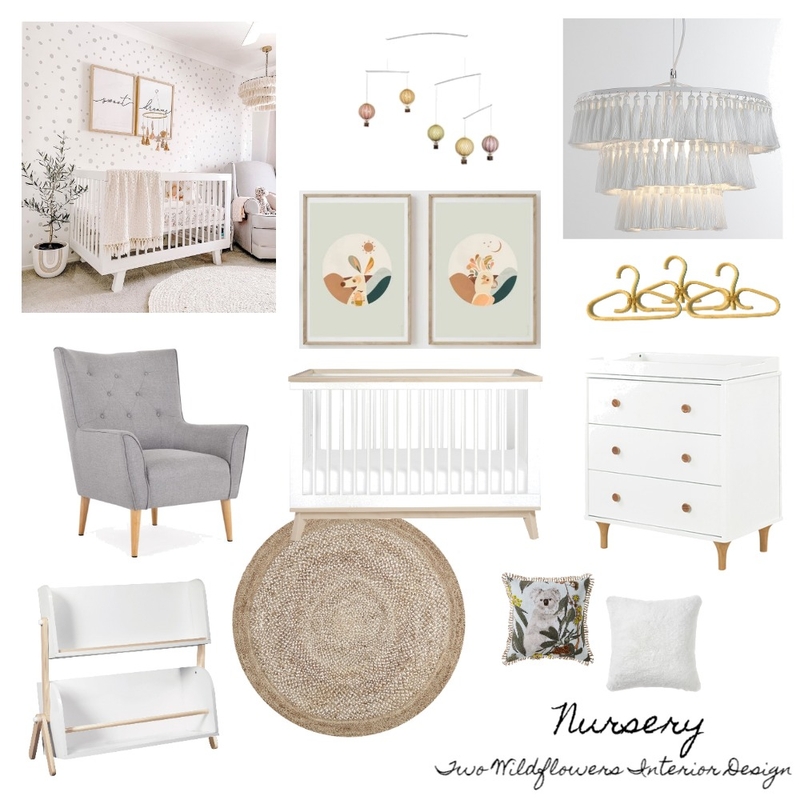 Laura Nursery Mood Board by Two Wildflowers on Style Sourcebook