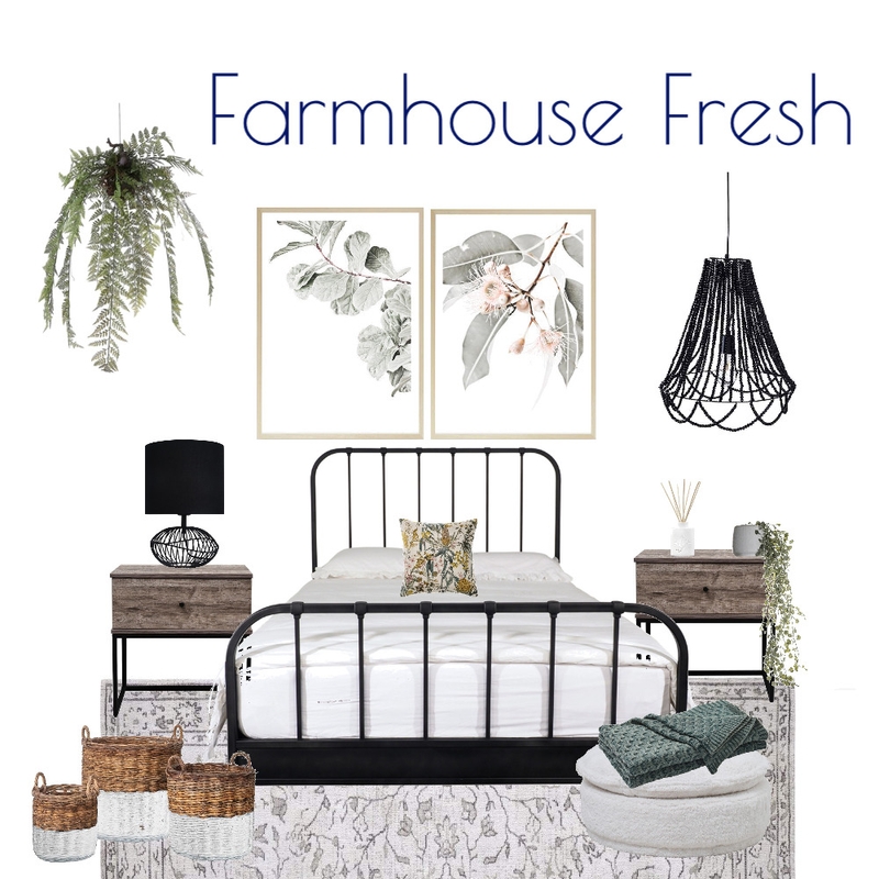 Farmhouse Fresh Bedroom Mood Board by Kohesive on Style Sourcebook