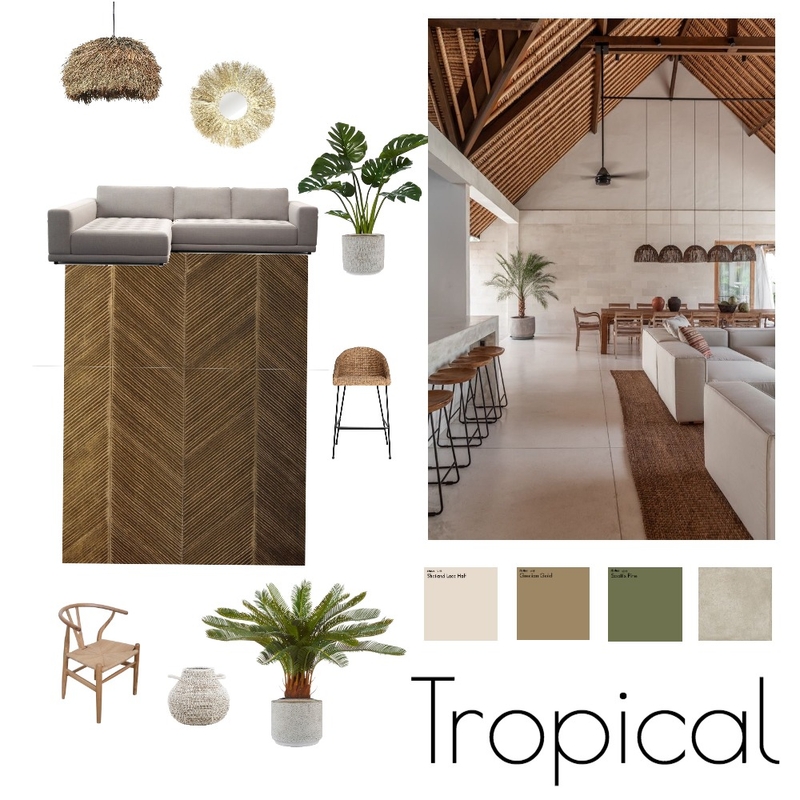 Tropical Interior Design Mood Board by elizabethwilde
