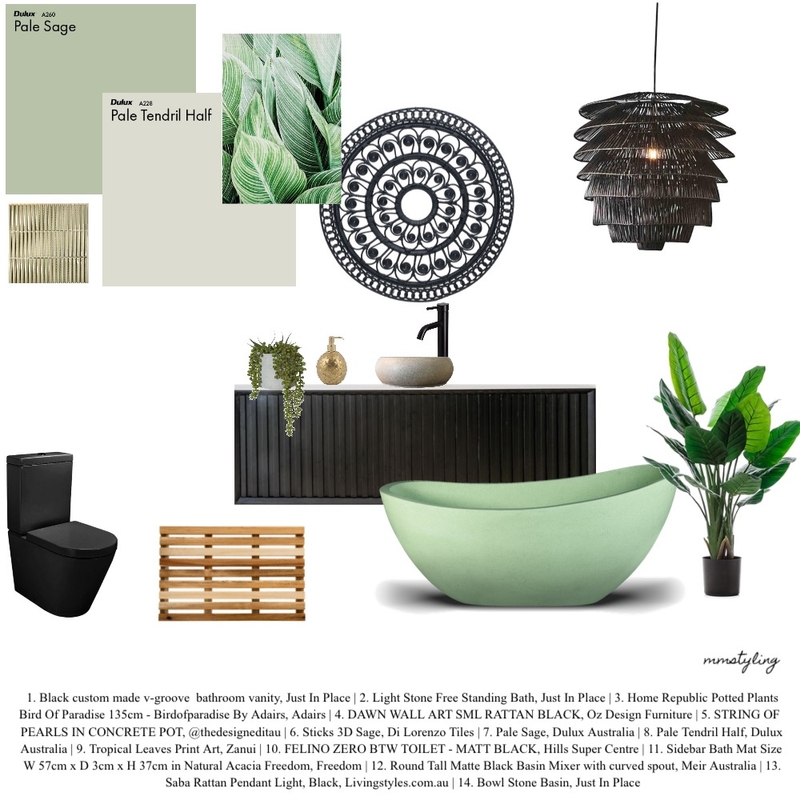 Bathroom Mood Board by MM Styling on Style Sourcebook