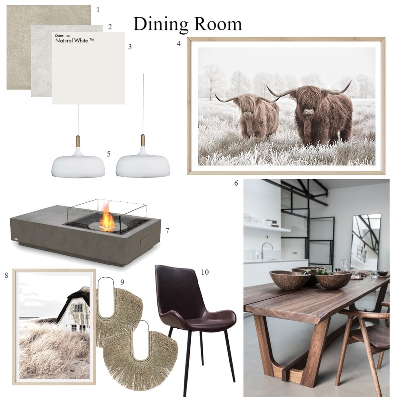 Dining Room Sample Board Mood Board by Sam on Style Sourcebook