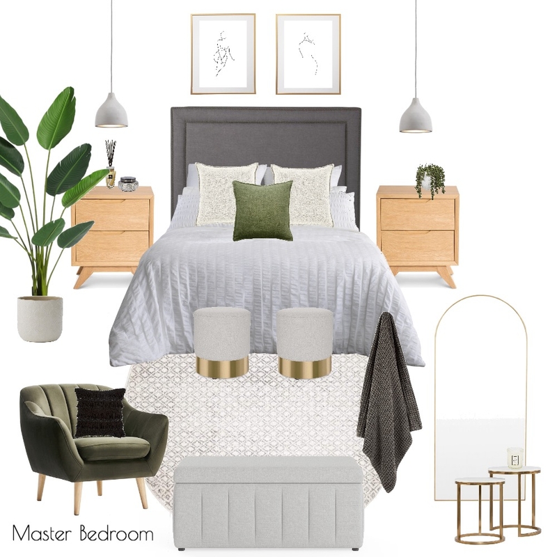 J & H - Master Bedroom 6.0 Mood Board by Abbye Louise on Style Sourcebook