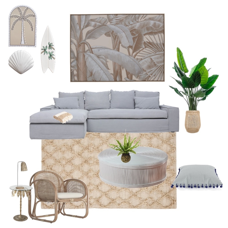 Tropical Beach house Interior Design Mood Board by Simplestyling