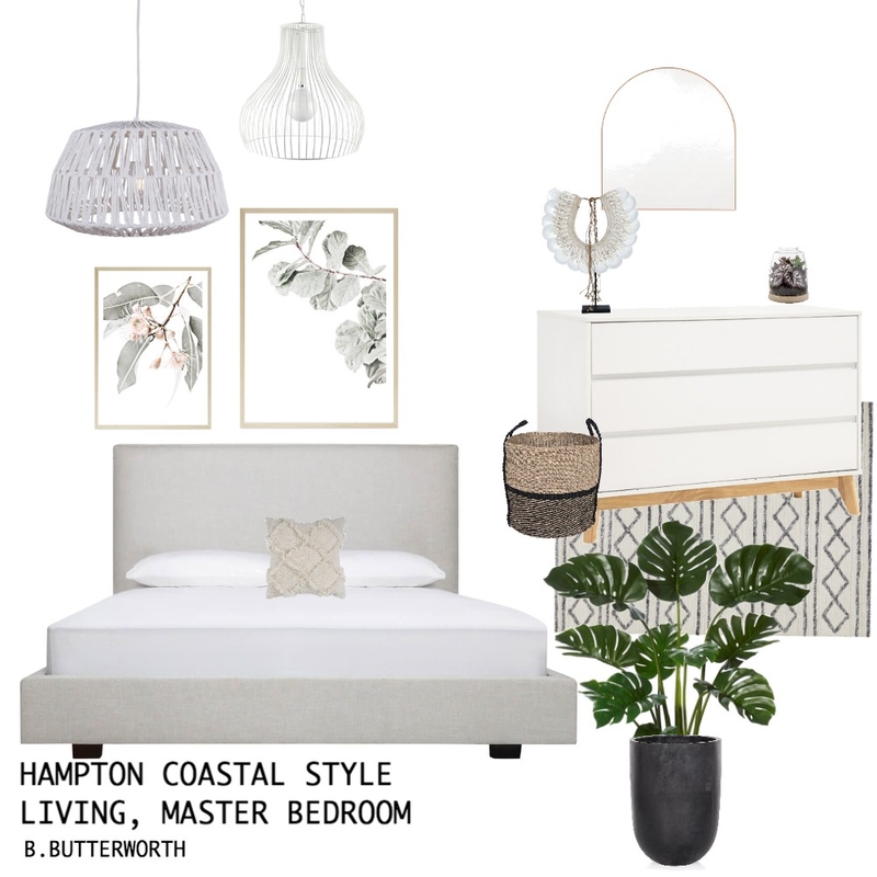hampton coastal bedroom Mood Board by jessiegarlick on Style Sourcebook