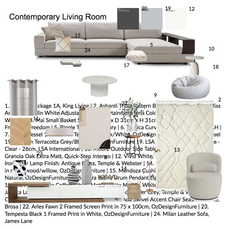 Living Room Mood Board by maela.ohana on Style Sourcebook