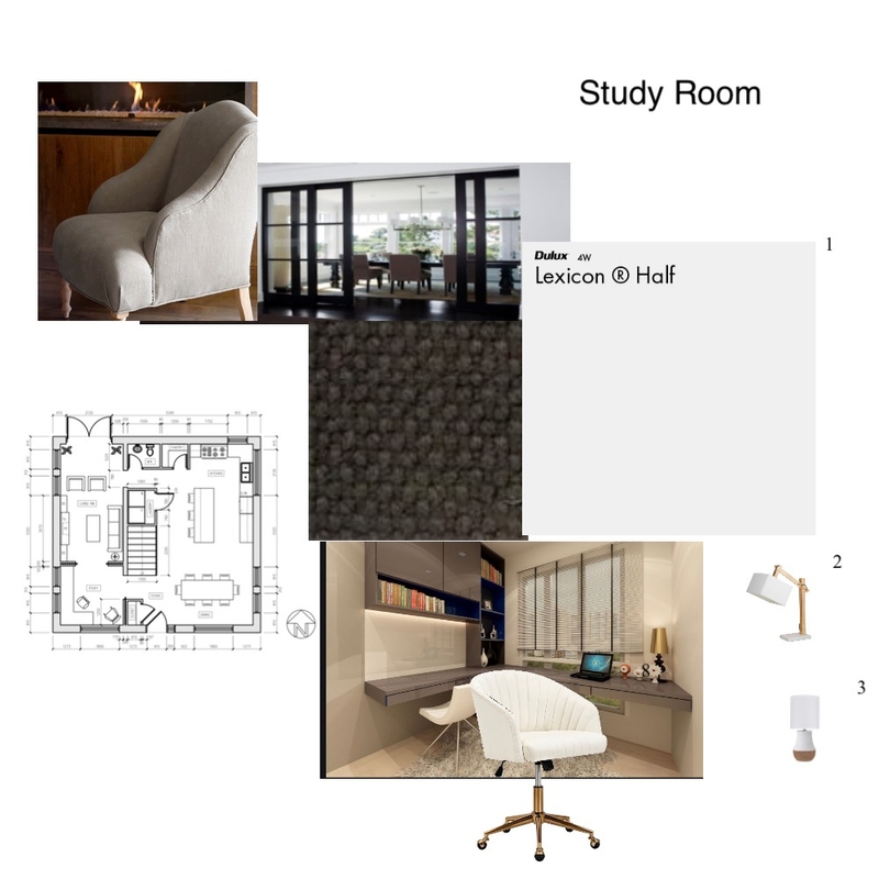 Study Room Mood Board by Luisa Ottolino on Style Sourcebook