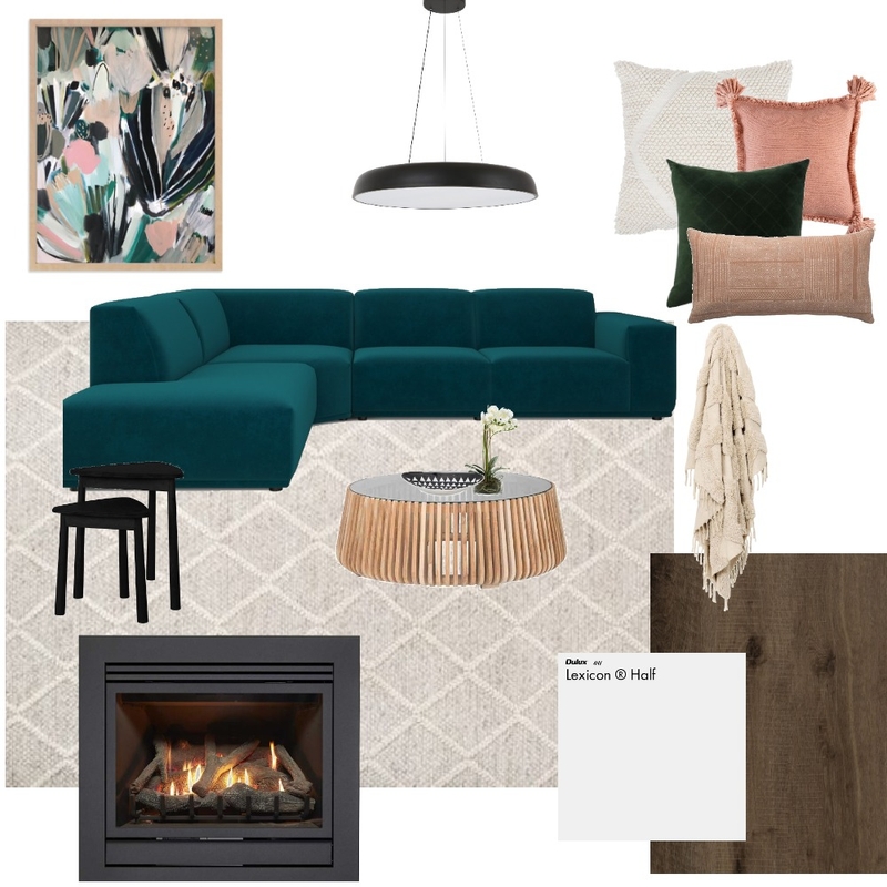Living Room Interior Design Mood Board by Connected Interiors