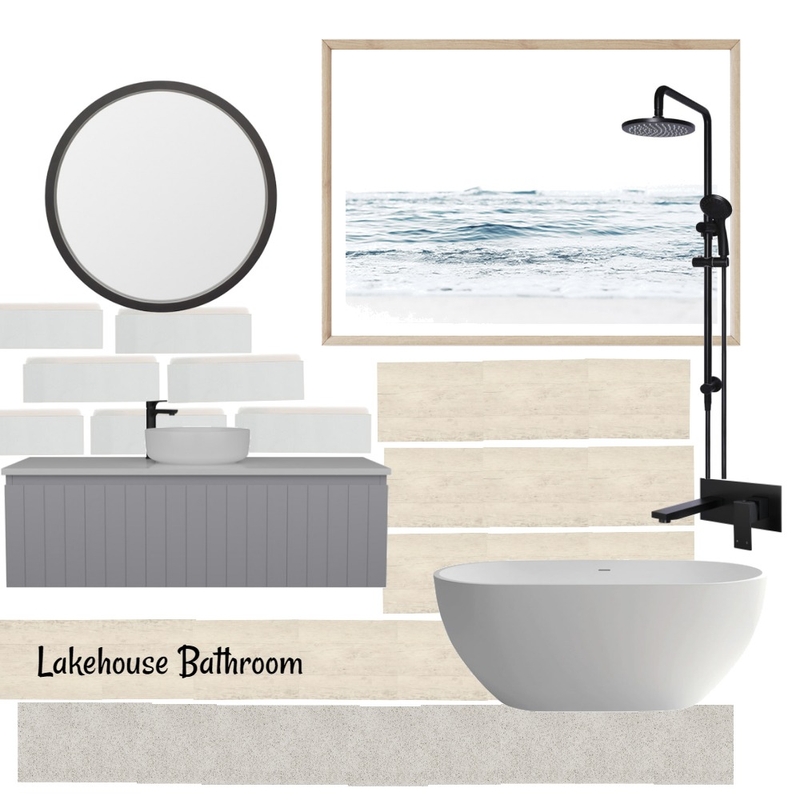 CAL lakeside bathroom Interior Design Mood Board by CALproject