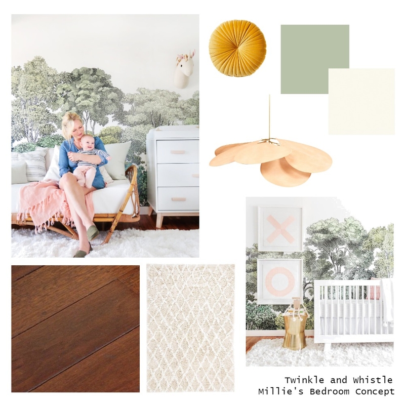 Mood Board - Scott & Sheila - Millie's Bedroom Mood Board by Twinkle and Whistle on Style Sourcebook