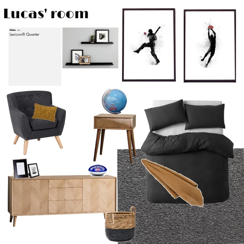 Lucas' room Interior Design Mood Board by Bargello_Arden_Homes