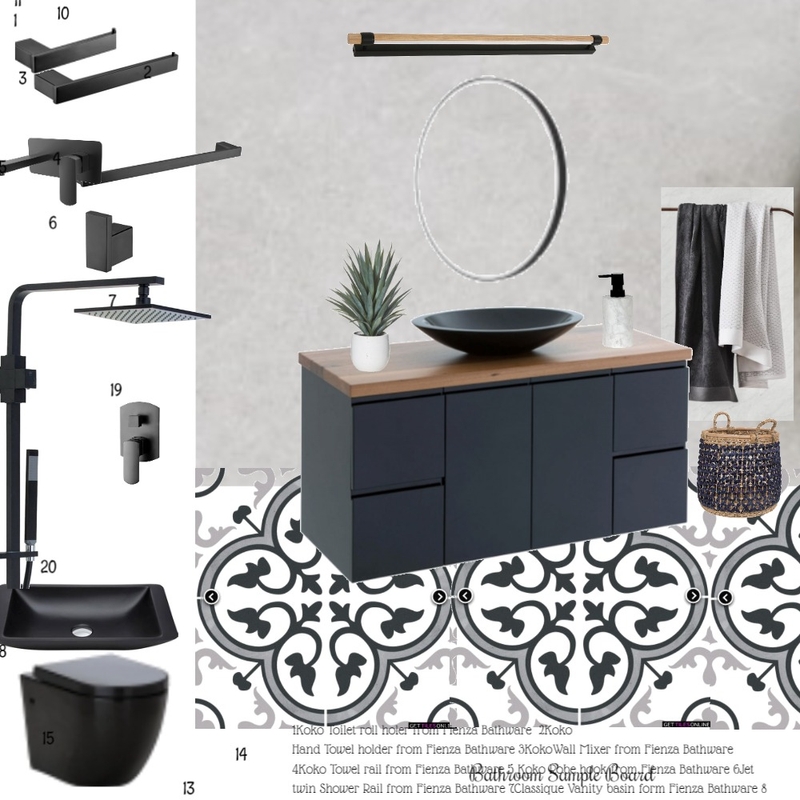 Bathroom Module 9 Mood Board by Style by Sisters on Style Sourcebook